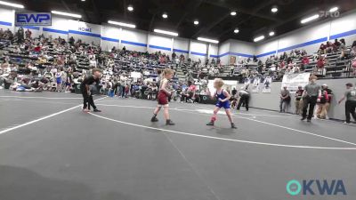 37/40 lbs Rr Rnd 4 - Esther Nealy, Berryhill Wrestling Club vs Crosslee Roberts, Blanchard Youth Wrestling Club