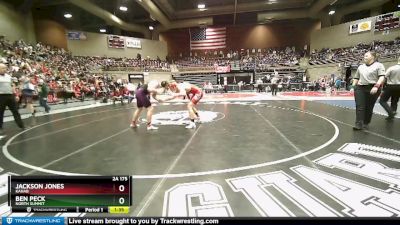 2A 175 lbs Cons. Round 2 - Ben Peck, North Summit vs Jackson Jones, Kanab