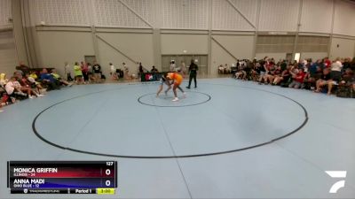 127 lbs 4th Wrestleback (16 Team) - Monica Griffin, Illinois vs Anna Madi, Ohio Blue