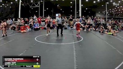 56 lbs Round 7 (8 Team) - Kayden Thompson, The Compound vs Casen Taff, Grit Mat Club