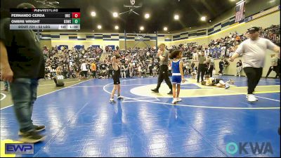 52 lbs Consi Of 8 #1 - Omere Wright, D3 Wrestling Cluib vs Fernando Cerda, OKC Saints Wrestling