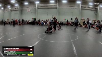 110 lbs Round 3 (8 Team) - Brantley Wagner, Warhawks Wrestling vs Taysean Giles, Mat Assassins Red