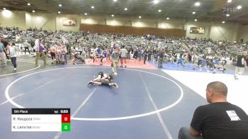 54 lbs 5th Place - Ramon Raygoza, Spanish Springs WC vs Keanu Lemrise, Redwood WC