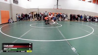 150 lbs Cons. Round 2 - Tyler Jones, Mansfield Senior vs Brett O`Connor, Indian Valley