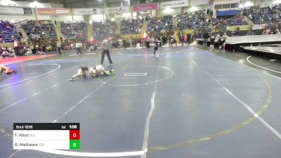 73 lbs Quarterfinal - Forrest Keys, SLV Elite WC vs Brady Mathews, Top Notch WC