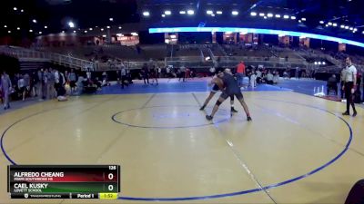 126 lbs Champ. Round 3 - Cael Kusky, Lovett School vs Alfredo Cheang, Miami Southridge Hs