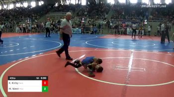 40 lbs Prelims - Kopelan Kirby, Tahlequah vs Max West, Piedmont