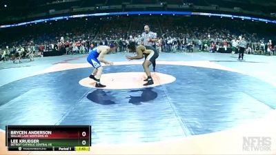 D1-190 lbs Quarterfinal - Lee Krueger, Detroit Catholic Central HS vs Brycen Anderson, Walled Lake Northern HS