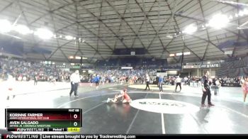 61-63 lbs Round 3 - Korinne Farmer, Askeo International Mat Club vs Aven Salgado, Orting Jr. Cardinals Wrestling