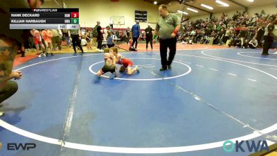 64 lbs Round Of 16 - Hank Deckard, Raw Wrestling Club vs Killian Harbaugh, HURRICANE WRESTLING ACADEMY