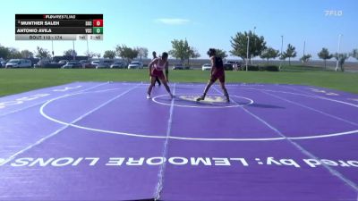 174 lbs Champ. Round 1 - Munther Saleh, Sacramento City College vs Antonio Avila, Victor Valley College