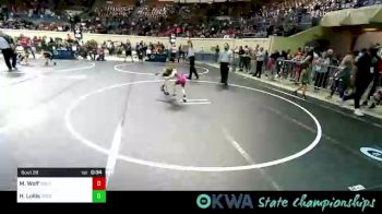 50 lbs Round Of 16 - Mackinley Wolf, Wolfpak Wrestling vs Hanna Lollis, Sperry Wrestling Club