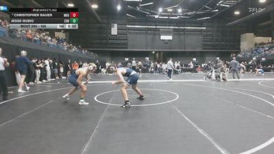 165 lbs Cons. Round 3 - Jesse Rubio, Corban University vs Christopher Bauer, Missouri Baptist University