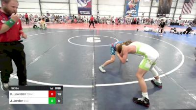 100 lbs Rr Rnd 1 - Kaleb Lewallen, Team Bro Blue vs Jackson Jordan, Silo