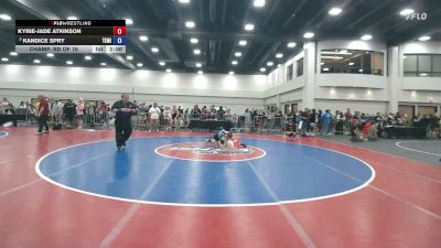 130 lbs Champ. Rd Of 16 - Kyrie-jade Atkinson vs Kandice Spry, Team Miron