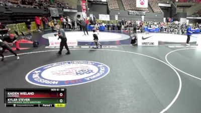 98 lbs Cons. Round 3 - Kyler Stever, San Clemente Youth Wrestling vs Kaiden Wieland, California