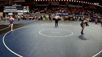 D 2 165 lbs Cons. Round 2 - Austin Thomas, Woodlawn - B.R. vs Keagan Prejean, Rayne