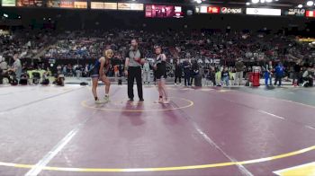 120 lbs Champ. Round 2 - Anyah Dransfield, Caldwell vs Katherine Woyjeck, LaGrande