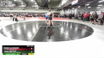 140 lbs Quarterfinal - Owen Britton, Columbia Wrestling Club-AAA vs Ryder Clevenger, Victory Wrestling-AAA