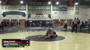 182 lbs Quarterfinal - Vincent Bourgeois, Holy Cross vs Adrien Vasquez, Williams Field