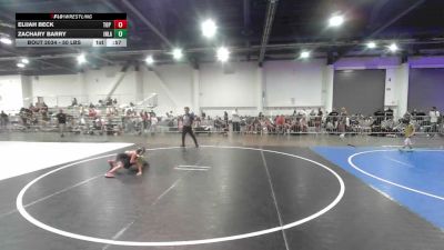 50 lbs Quarterfinal - Elijah Beck, Top Rank Hammers vs Zachary Barry, Inland Elite WC
