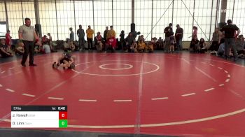 57 lbs Quarterfinal - Jacob Howell, Storm Wrestling Center vs Drake Linn, Calhoun Jr. Takedown Club