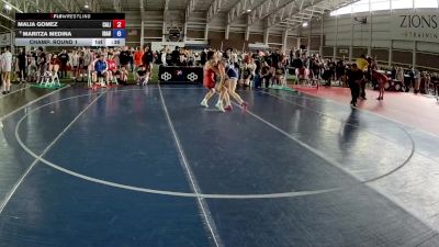 105 lbs Champ. Round 1 - Malia Gomez, California vs Maritza Medina, Idaho