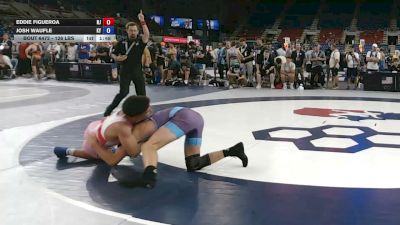 126 lbs Cons. Sub-rd Of 16 - Eddie Figueroa, New Jersey vs Josh Waufle, Kentucky