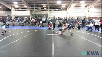 70 lbs Consi Of 4 - Cato Varela, Chickasha Youth Wrestling vs Logan Keck, Marlow Outlaws