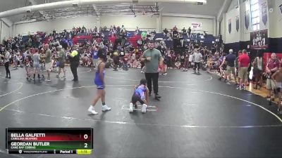 80 lbs Round 1 - Bella Galfetti, Carolina Reapers vs Geordan Butler, Cane Bay Cobras