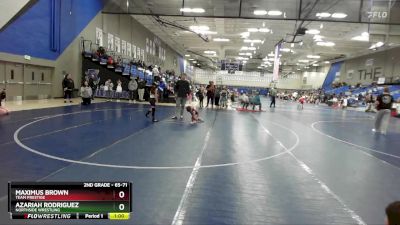 65-71 lbs Round 1 - Azariah Rodriguez, Northside Wrestling vs Maximus Brown, Team Prestige