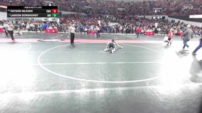 76 lbs Champ. Round 1 - Payson Nilssen, CrassTrained: Weigh In Club vs Landon Dorshorst, Askren Wrestling Academy