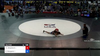 132 lbs Semis - Clinton Shepherd, IN vs Gavin Mangano, NY