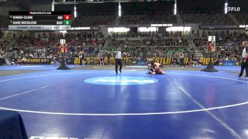 157 lbs Champ. Round 1 - Jake Nicolosi, Mount Olive vs Owen Cline, Colorado Mesa