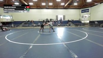 285 lbs 3rd Place Match - Felipe De Matos, San Francisco State University vs Cole Steketee, Menlo NCAA