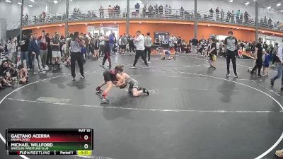 60 lbs Quarterfinal - Michael Willford, Grizzlies Wrestling Club vs Gaetano Acerra, Unaffiliated