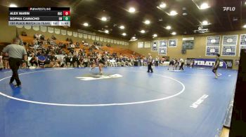 100 lbs 1st Place Match (16 Team) - Alex Marin, Buchanan vs Sophia Camacho, Golden West