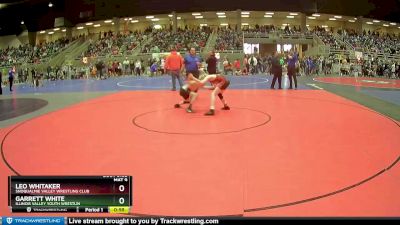 106 lbs Quarterfinal - Garrett White, Illinois Valley Youth Wrestlin vs Leo Whitaker, Snoqualmie Valley Wrestling Club