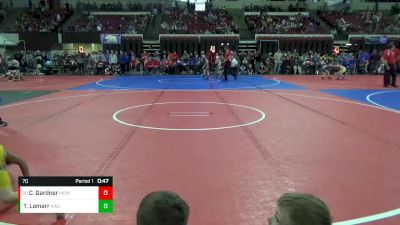 70 lbs Cons. Round 4 - Clayton Gardner, Miles City Wrestling Club vs Tavin Lamarr, Kalispell Wrestling Club