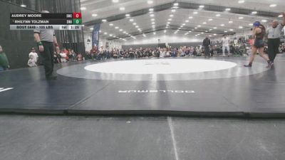 105 lbs Quarters - Rhilynn Tolzman, Summit Wrestling Academy vs Audrey Moore, SPARTAN MAT CLUB