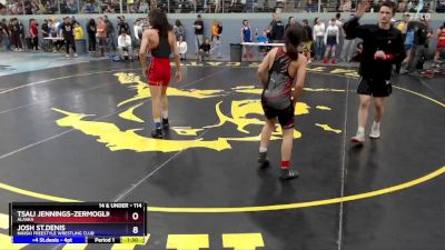 114 lbs Quarterfinal - Josh St.denis, Nikiski Freestyle Wrestling Club vs Tsali Jennings-Zermoglio, Alaska