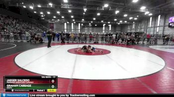 77 lbs Quarterfinal - Graham Cabbage, INWTC vs Jaeger Salcedo, Punisher Wrestling Company