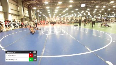 113 lbs Rr Rnd 3 - Levi Johns, Indiana Outlaws Yellow vs Mason Beatty, JC Mat Rats