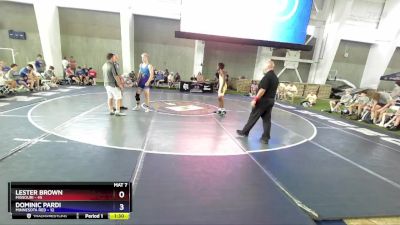 165 lbs Round 3 (8 Team) - Lester Brown, Missouri vs Dominic Pardi, Minnesota Red