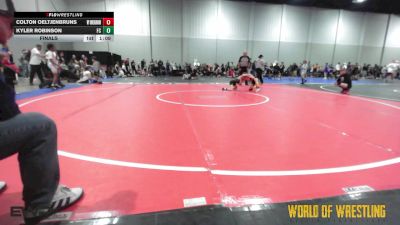 68 lbs Final - Colton Oeltjenbruns, Wyoming Underground vs Kyler Robinson, Full Circle 12U