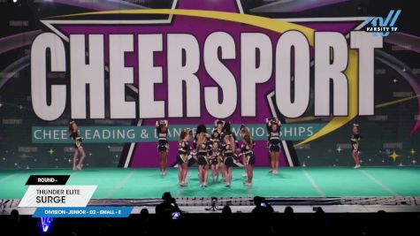 Thunder Elite - Surge [2024 L2 Junior - D2 - Small - E] 2024 CHEERSPORT National All Star Cheerleading Championship
