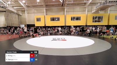 95 lbs Quarterfinal - Jasper Kling, Steller Trained Maul vs Gabe Benyo, Mat Assassins Black