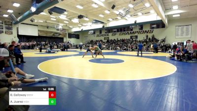 155 lbs Consi Of 32 #2 - Brennan Galloway, Bremerton (WA) vs Adrian Juarez, Highland-Bakersfield