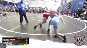 136 lbs 1st Place Match - Zoey Pulver, Takedown Express vs Victoria Powers, Nebraska WA
