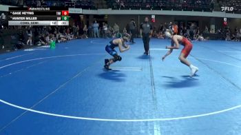 110 lbs Cons. Semi - Hunter Miller, Immortal Athletics WC vs Gage Heying, THWC